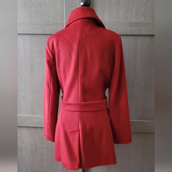 CALVIN KLEIN Wool Blend Car Coat - Picture 3 of 16